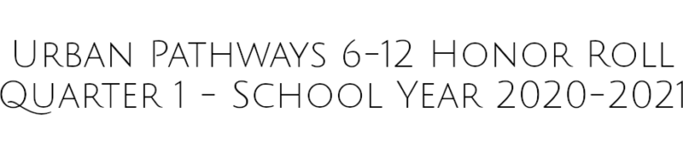 2020-2021 Quarter 1 Honor Roll - image thumbnail