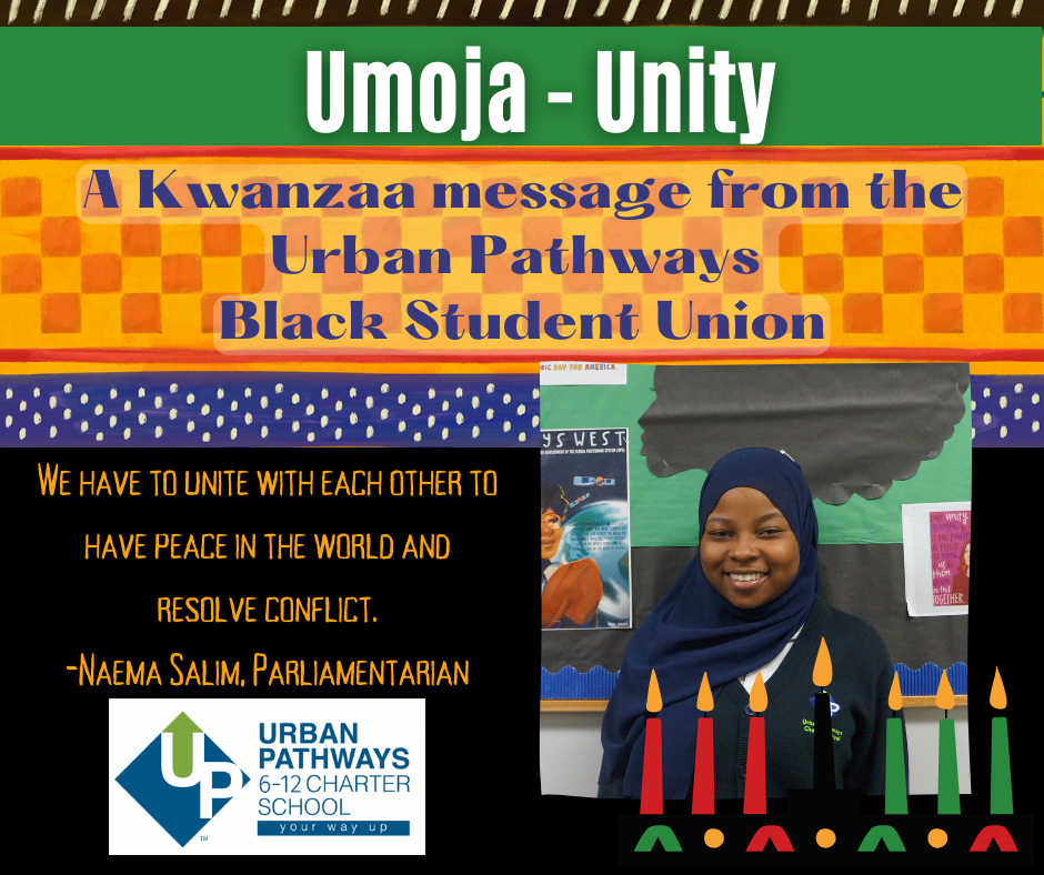 A message from the UPCS BSU for the 1st day of Kwanzaa